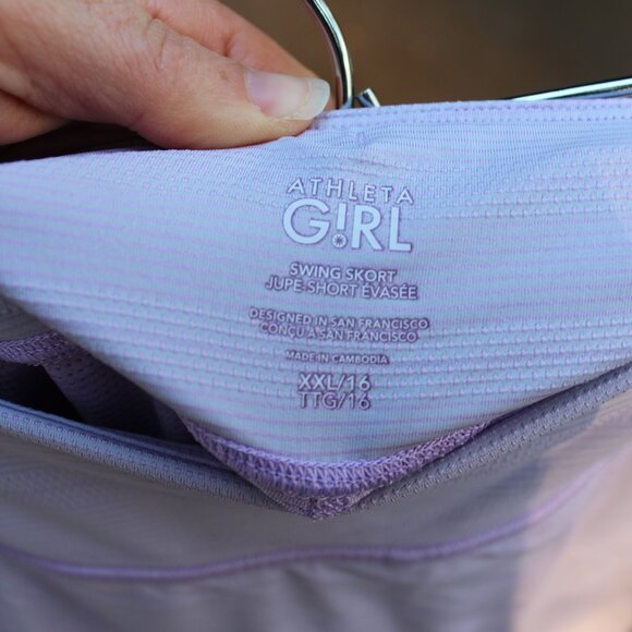Athleta Girl Swing Skort - Lavender Purple - Size XXL (16) - Picture 6 of 8